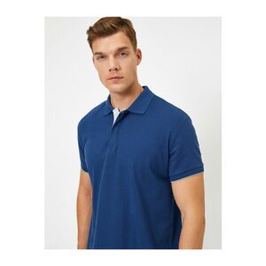 Koton Men's Navy Polo Neck T-Shirt