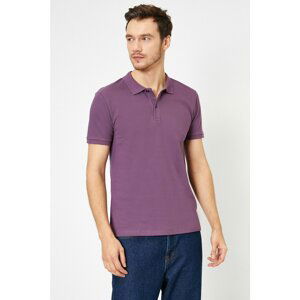 Koton Polo T-shirt - Purple - Regular fit