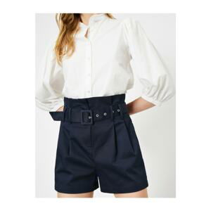 Koton High Waist Belt Detail Trousers