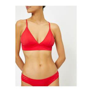 Koton Women's Red Bikini Top