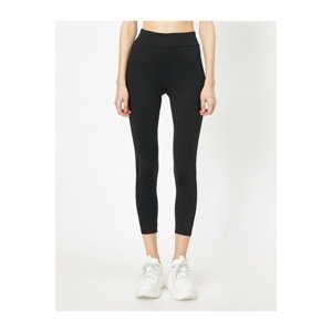 Koton Women's Black Legging Detailed Tights