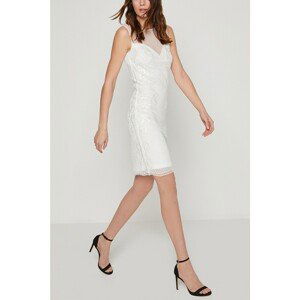 Koton Women's White Strappy Mini Dress