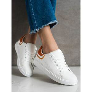 SHELOVET SNEAKERS WITH ORANGE INSERT