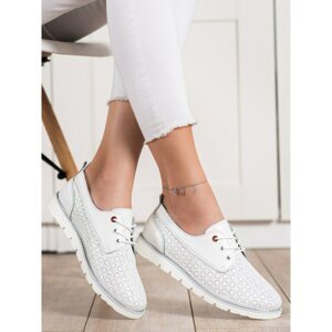 GOODIN LEATHER OPENWORK SHOES