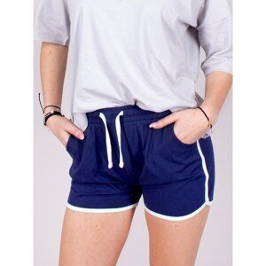 Yoclub Woman's Women'S Cotton Shorts EK-006/WOM/002 Navy Blue
