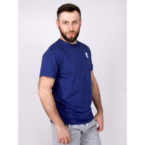 Yoclub Cotton T-Shirt Short Sleeve PM-007/TSH/MAN Navy Blue