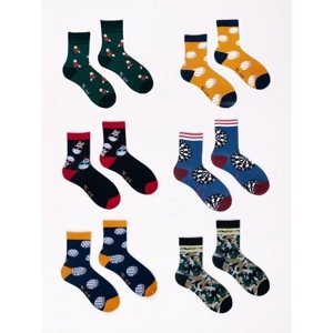 Yoclub Kids's Cotton Socks Patterns Colors 6-Pack SK-06/6PAK/BOY/002