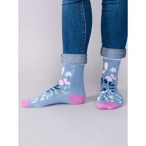 Yoclub Unisex's Cotton Socks Patterns Colors SK-54/UNI/023 Purple