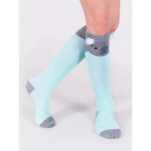 Yoclub Woman's Knee High Long Cotton Socks Patterns Colors SK-90/GIR/001
