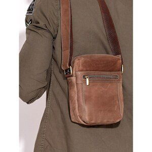 Brown leather men´s bag