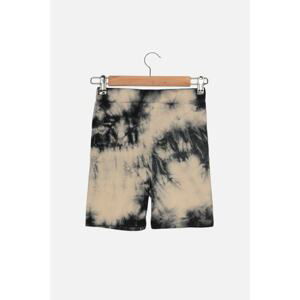 Trendyol Black Tie Dye Short Knit Tights