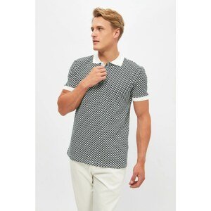 Trendyol Black Men's Slim Fit Short Sleeve Buttoned Polo Neck T-shirt