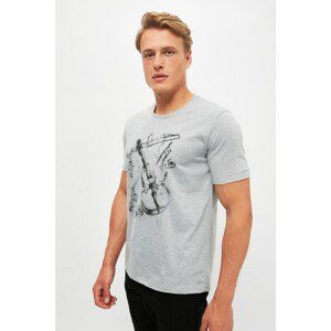 Trendyol Gray Men's Regular Fit T-Shirt