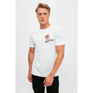 Trendyol White Men's Slim Fit T-Shirt