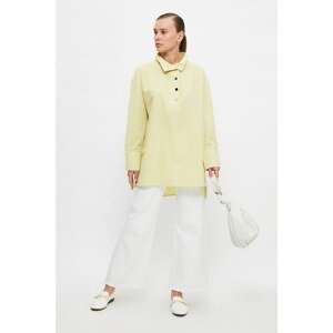 Trendyol Green High Collar Wide Fit Tunic