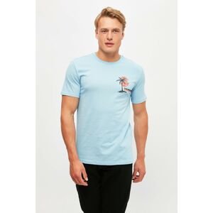Trendyol Blue Men's Slim Fit T-Shirt