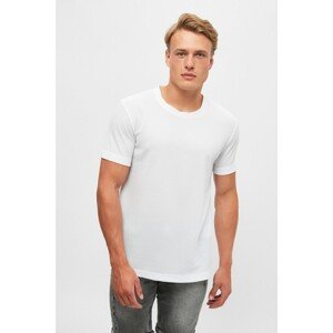 Trendyol White Men's Regular Fit Short Sleeve T-Shirt