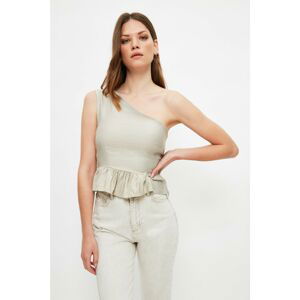 Trendyol Stone Tie Detailed One Shoulder Blouse