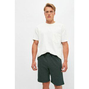 Trendyol Emerald Green Men's Regular Fit Textured Shorts & Bermuda