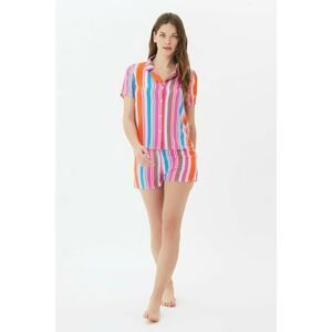 Trendyol Striped Woven Pajamas Set