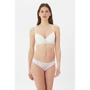 Trendyol Ecru Lace Bra