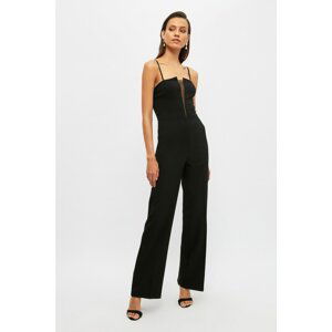 Trendyol Black Collar Detailed Overalls