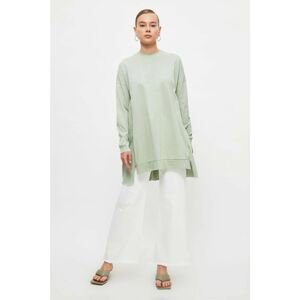 Trendyol Mint Crew Neck Knitted Tunic