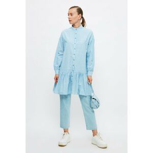 Trendyol Blue Judge Collar Tunic