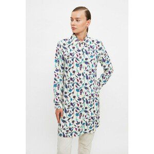 Trendyol Ecru Shirt Collar Tunic