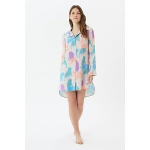Trendyol Cat Patterned Shirt Nightgown