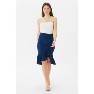 Trendyol Navy Pleated Skirt