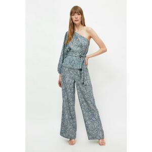 Trendyol Light Blue High Waist Trousers