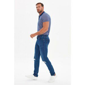 Trendyol Indigo Men's Destroyed Skinny Fit Jeans