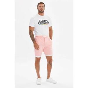 Trendyol Pink Men's Striped Shorts & Bermuda