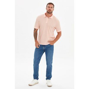 Trendyol Salmon Men's Slim Fit Polo Neck T-shirt