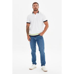 Trendyol White Men's Regular Fit Polo Neck T-shirt