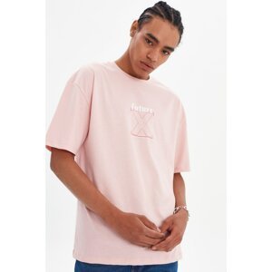 Trendyol Powder Men's Wide Cut Short Sleeve Printed T-Shirt