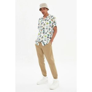 Trendyol Multicolored Men's Regular Fit Flannel Neck Short Sleeve Shirt