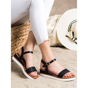 SHELOVET COMFORTABLE SANDALS ON A LOW WED