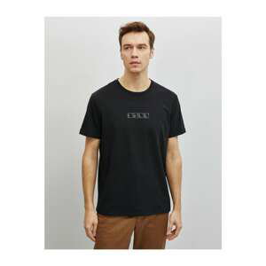Koton Men's Printed Crew Neck Short Sleeve T-Shirt