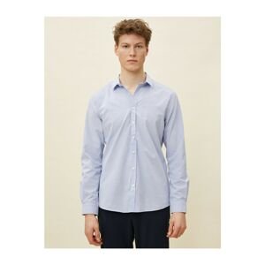 Koton Classic Collar Long Sleeve Patterned Poplin Fabric Shirt