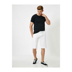 Koton Shorts - White - Normal Waist