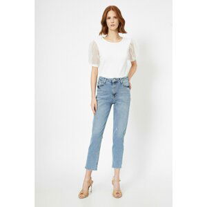 Koton Women's Blue Mom Jeans