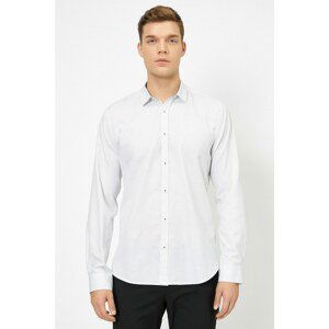 Koton Women's White Classic Collar Shirt