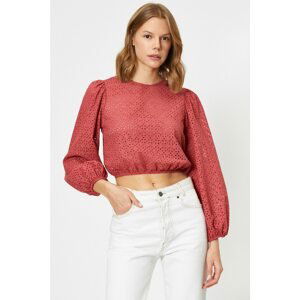 Koton Lace Detailed Long Sleeve Blouse