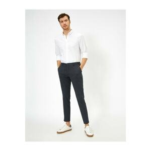 Koton Pocket Detailed Checked Slim Fit Trousers