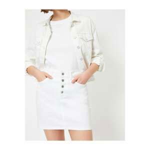 Koton Button Detailed Skirt