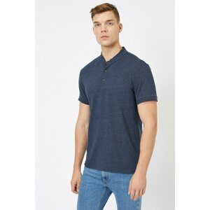 Koton Men's Gray Polo Collar T-Shirt