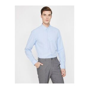 Koton Men's Classic Collar Shirt