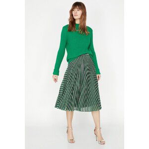 Koton Women's Green Arzu Sabancı for Cotton Skirt